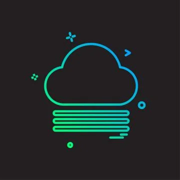 Cloud icon design vector Stock Illustration