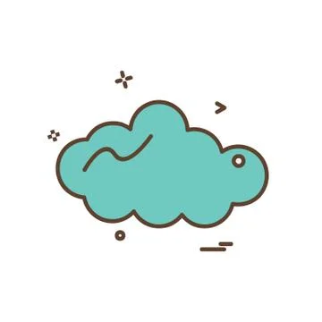 Cloud icon design vector Stock Illustration