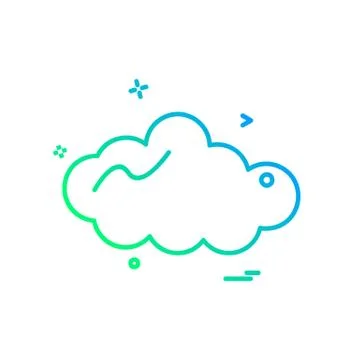 Cloud icon design vector Stock Illustration