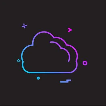 Cloud icon design vector Stock Illustration