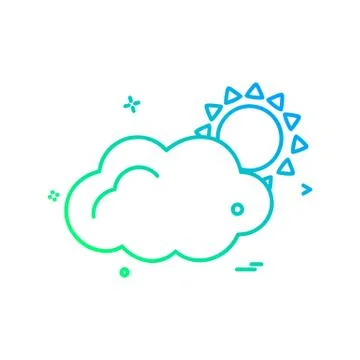 Cloud icon design vector Stockillustratie