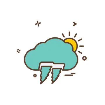 Cloud icon design vector Illustrazione stock