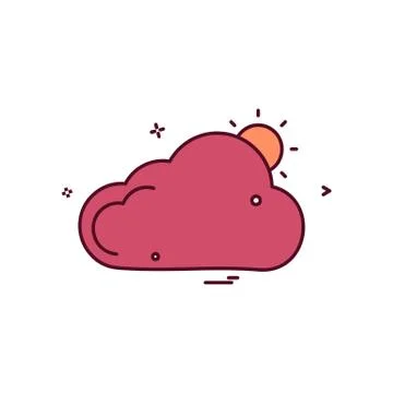 Cloud icon design vector Stock Illustration