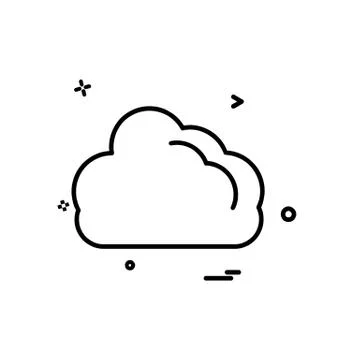 Cloud icon design vector Illustrazione stock