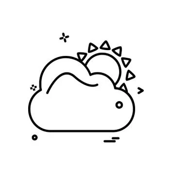 Cloud icon design vector Stockillustratie