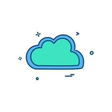 Cloud icon design vector Stock Illustration