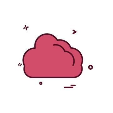 Cloud icon design vector Illustrazione stock