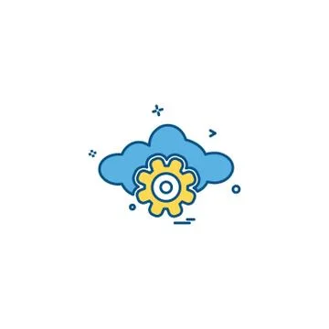 Cloud icon design vector Stock Illustration