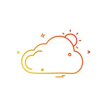 Cloud icon design vector Illustrazione stock