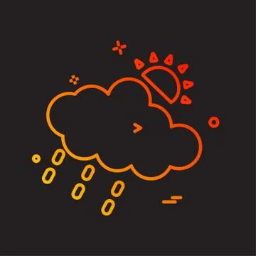 Cloud icon design vector 스톡 일러스트