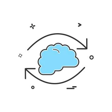 Cloud icon design vector 스톡 일러스트