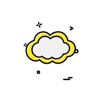 Cloud icon design vector Stock Illustration