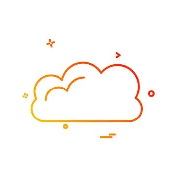 Cloud icon design vector 스톡 일러스트