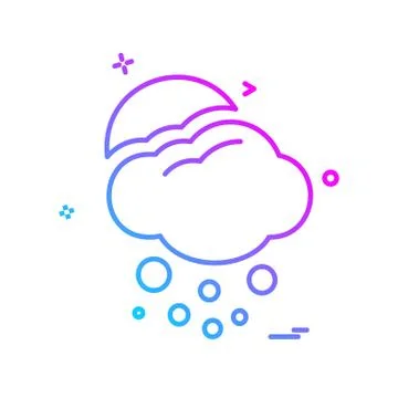 Cloud icon design vector 스톡 일러스트