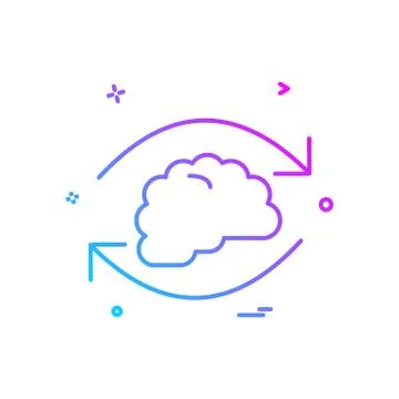 Cloud icon design vector Stock Illustration