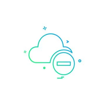 Cloud icon design vector Illustrazione stock