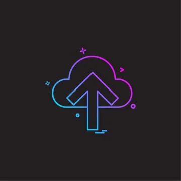 Cloud icon design vector Stock Illustration
