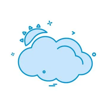 Cloud icon design vector 스톡 일러스트