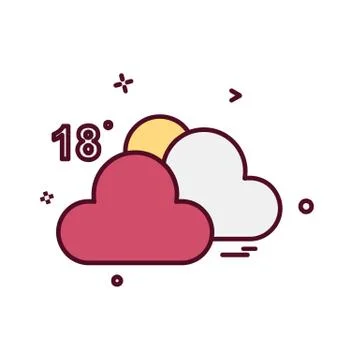 Cloud icon design vector Stock Illustration