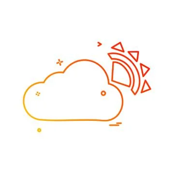 Cloud icon design vector Stock Illustration