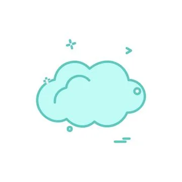 Cloud icon design vector Stock Illustration