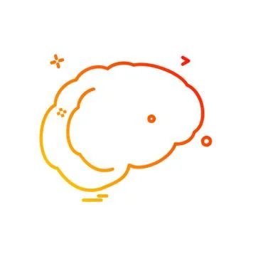 Cloud icon design vector Illustrazione stock