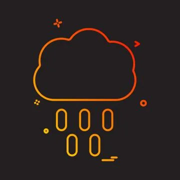 Cloud icon design vector 스톡 일러스트