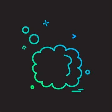 Cloud icon design vector イラスト素材