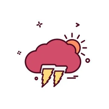 Cloud icon design vector Stock Illustration