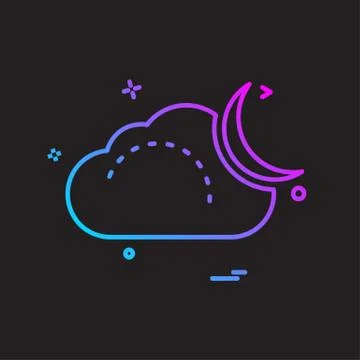 Cloud icon design vector Stock Illustration