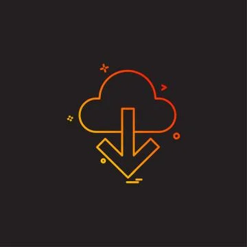 Cloud icon design vector 스톡 일러스트