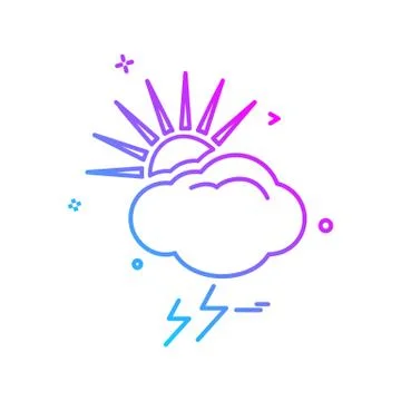 Cloud icon design vector Stock Illustration