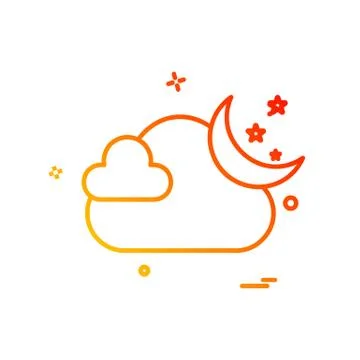 Cloud icon design vector Stock Illustration
