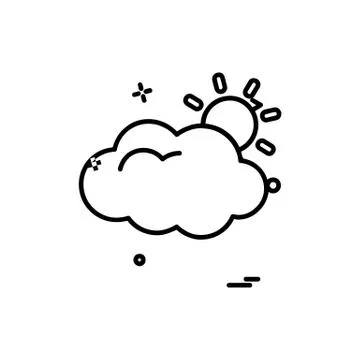Cloud icon design vector 스톡 일러스트