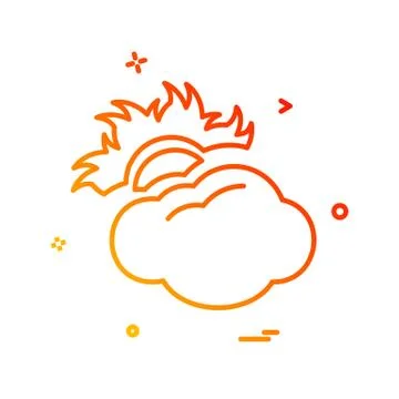 Cloud icon design vector 스톡 일러스트