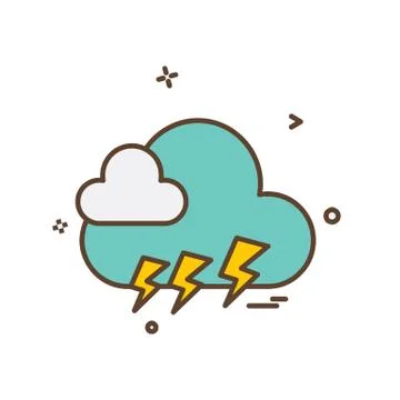 Cloud icon design vector イラスト素材