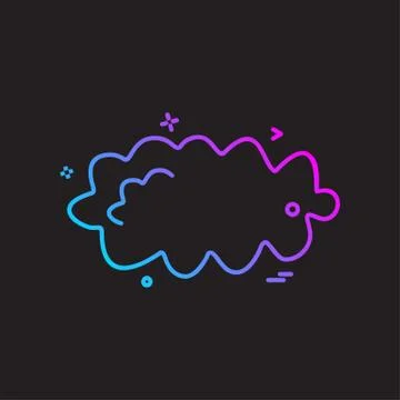 Cloud icon design vector イラスト素材