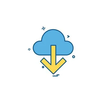 Cloud icon design vector Stock Illustration