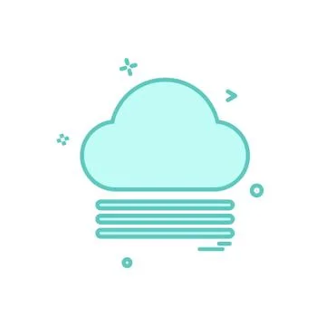 Cloud icon design vector Illustrazione stock