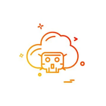Cloud icon design vector Stock Illustration