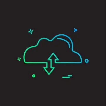 Cloud icon design vector Stock Illustration