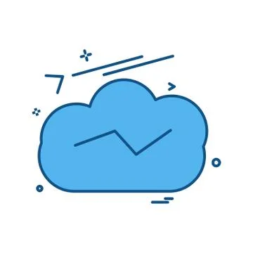 Cloud icon design vector Stock Illustration