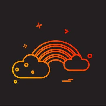 Cloud icon design vector Stock Illustration