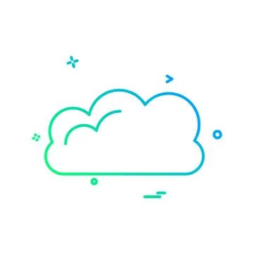 Cloud icon design vector Stock Illustration