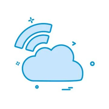 Cloud icon design vector Stock Illustration