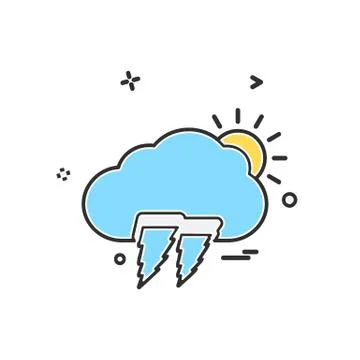 Cloud icon design vector Stock Illustration