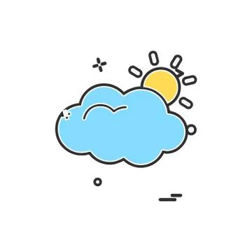 Cloud icon design vector Illustrazione stock