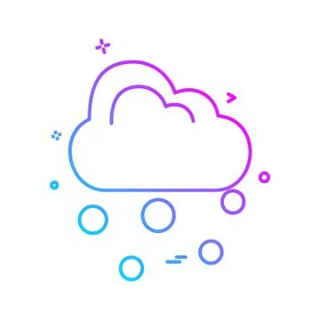 Cloud icon design vector 스톡 일러스트