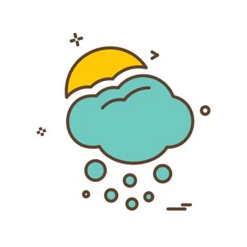 Cloud icon design vector Stock Illustration