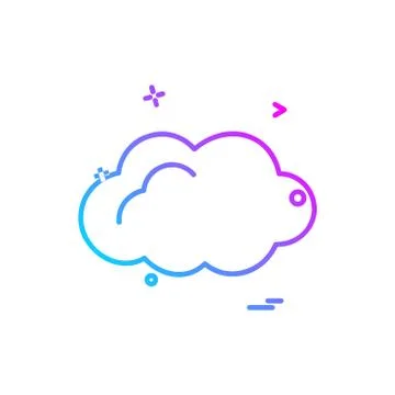 Cloud icon design vector 스톡 일러스트